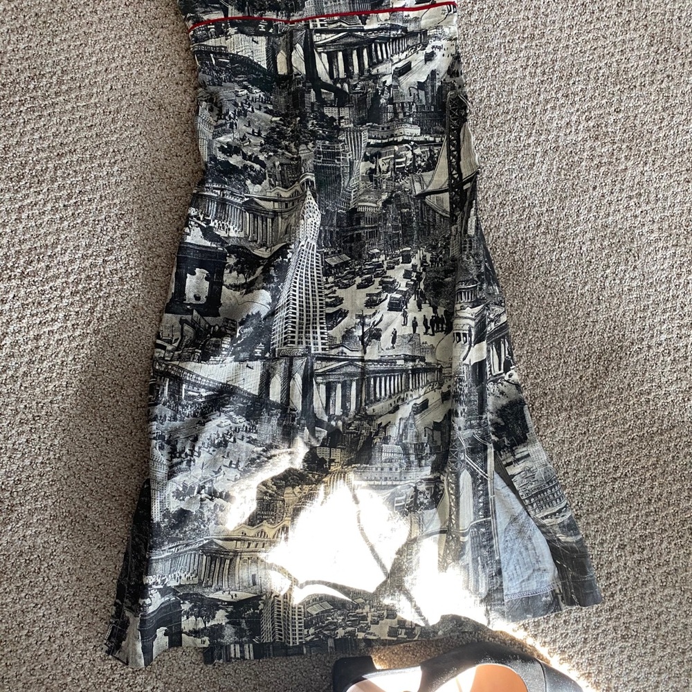 Love life Graphic Designer strapless dress S